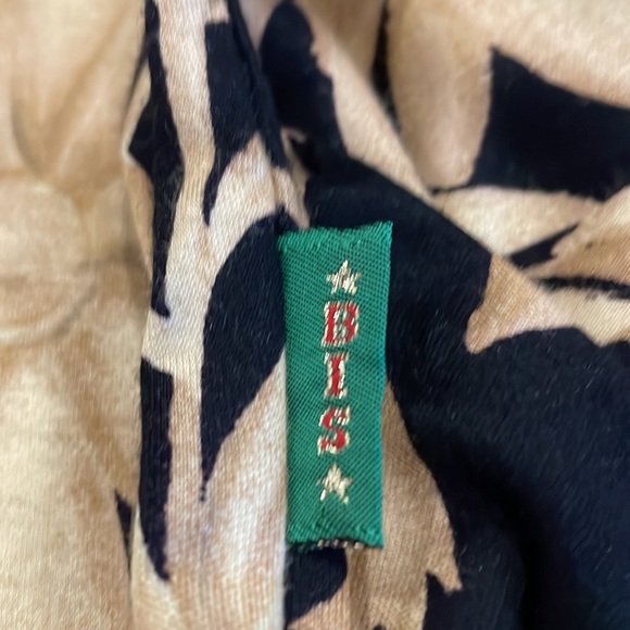 Gene Ewing BIS Long Sleeve Rayon Floral Top P51 - Picture 5 of 5